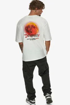 T-Shirt<Dropsize Heavy Oversize V2 Moon T-Shirt Cream White