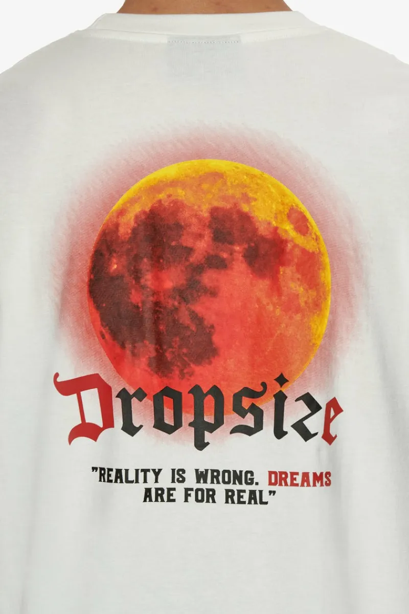 T-Shirt<Dropsize Heavy Oversize V2 Moon T-Shirt Cream White