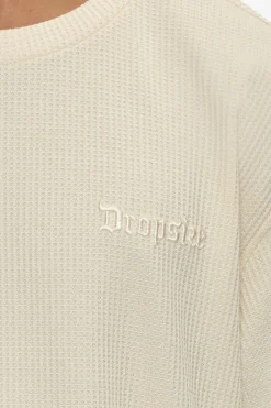 T-Shirt<Dropsize Heavy Oversize V2 Waffle T-Shirt Cream
