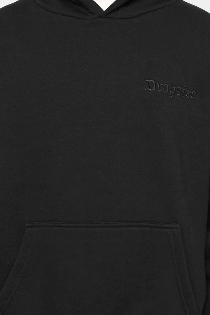 Hoodie<Dropsize Heavy Oversize White Dove 2.0 Hoodie Black