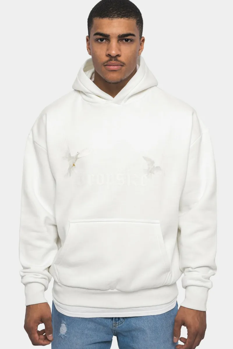 Hoodie<Dropsize Heavy Oversize White Doves Hoodie Cream White