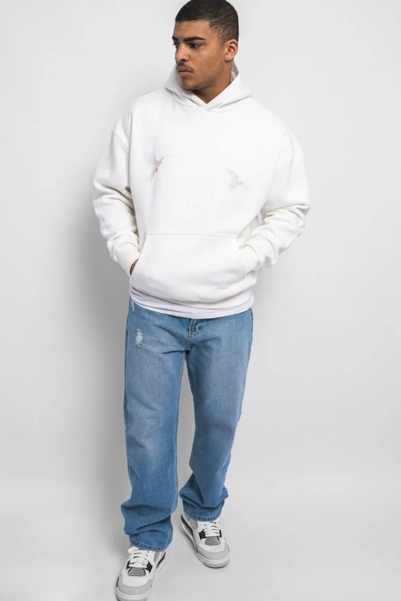 Hoodie<Dropsize Heavy Oversize White Doves Hoodie Cream White