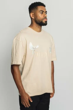 T-Shirt<Dropsize Heavy Oversize White Doves T-Shirt Coconut Milk