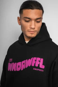 Hoodie<Dropsize Heavy Oversize Wonder Waffel Hoodie Black