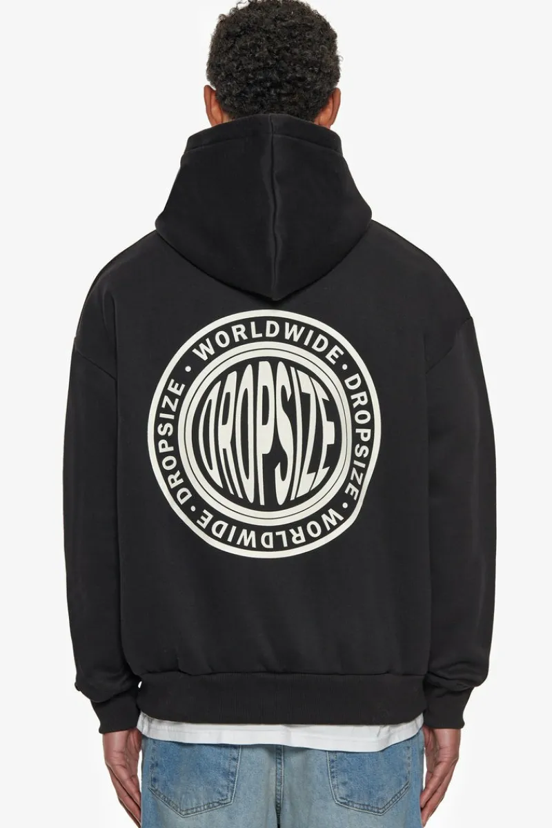 Hoodie<Dropsize Heavy Oversize Worldwide Hoodie Black
