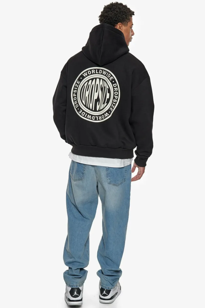 Hoodie<Dropsize Heavy Oversize Worldwide Hoodie Black
