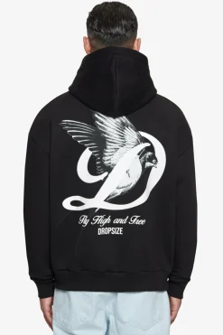Hoodie<Dropsize Heavy Overzize Fly High Hoodie Black