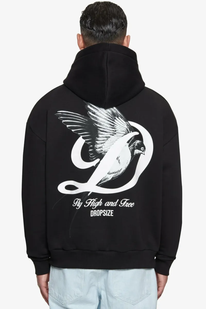 Hoodie<Dropsize Heavy Overzize Fly High Hoodie Black