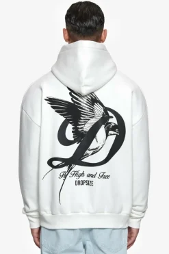 Hoodie<Dropsize Heavy Overzize Fly High Hoodie Washed White