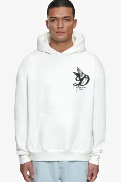 Hoodie<Dropsize Heavy Overzize Fly High Hoodie Washed White