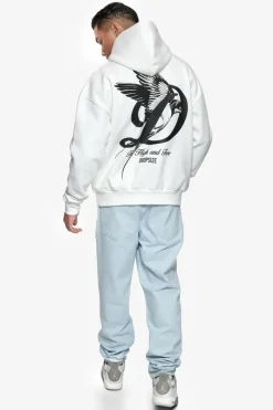 Hoodie<Dropsize Heavy Overzize Fly High Hoodie Washed White