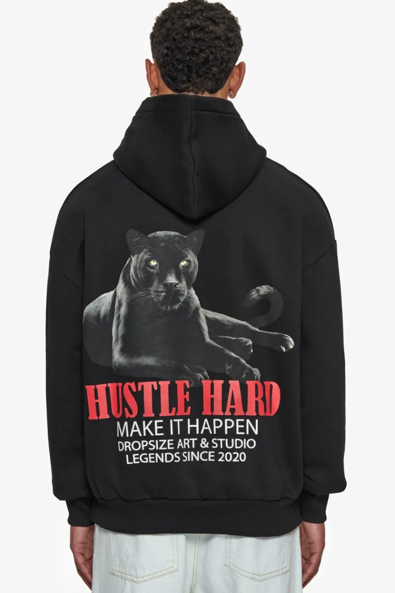 Hoodie<Dropsize Heavy Overzize Make It Happen Hoodie Black