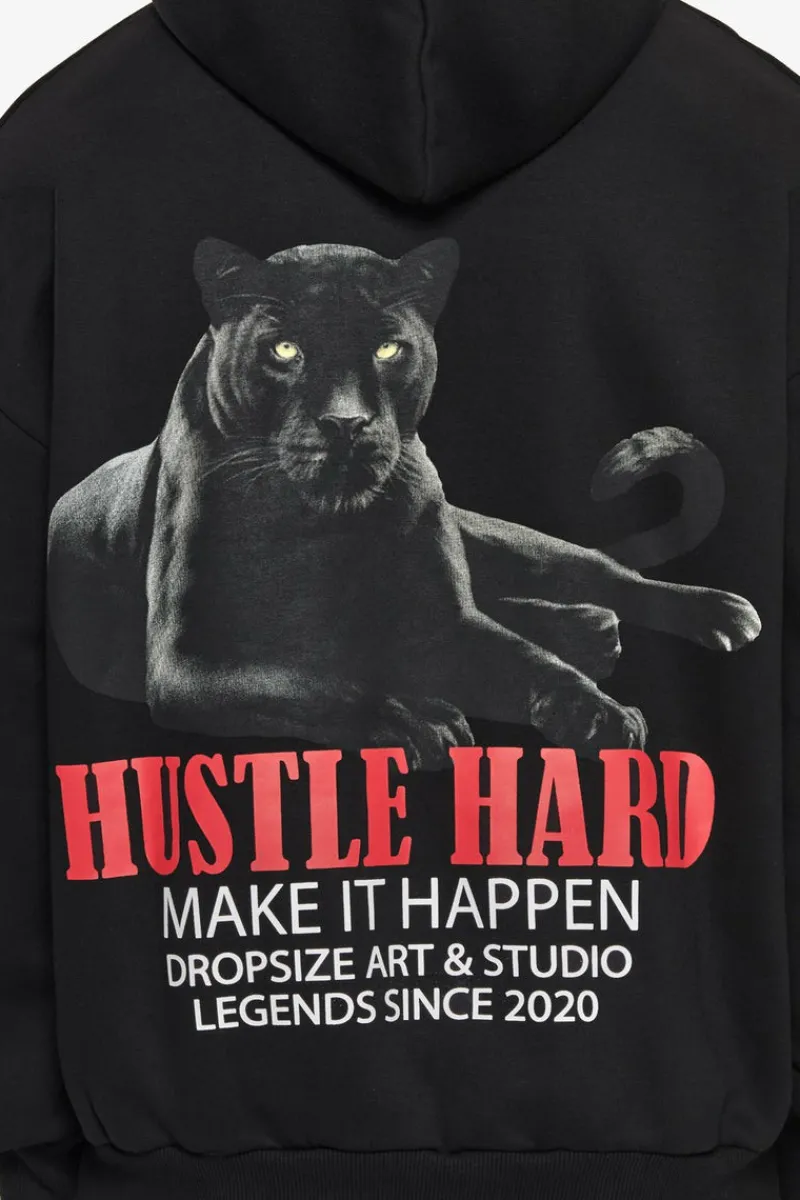 Hoodie<Dropsize Heavy Overzize Make It Happen Hoodie Black