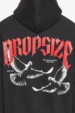 Hoodie<Dropsize Heavy Overzize No Fight No Glory Hoodie Black