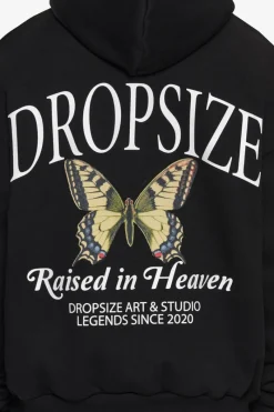 Hoodie<Dropsize Heavy Overzize Raised In Heaven Hoodie Black
