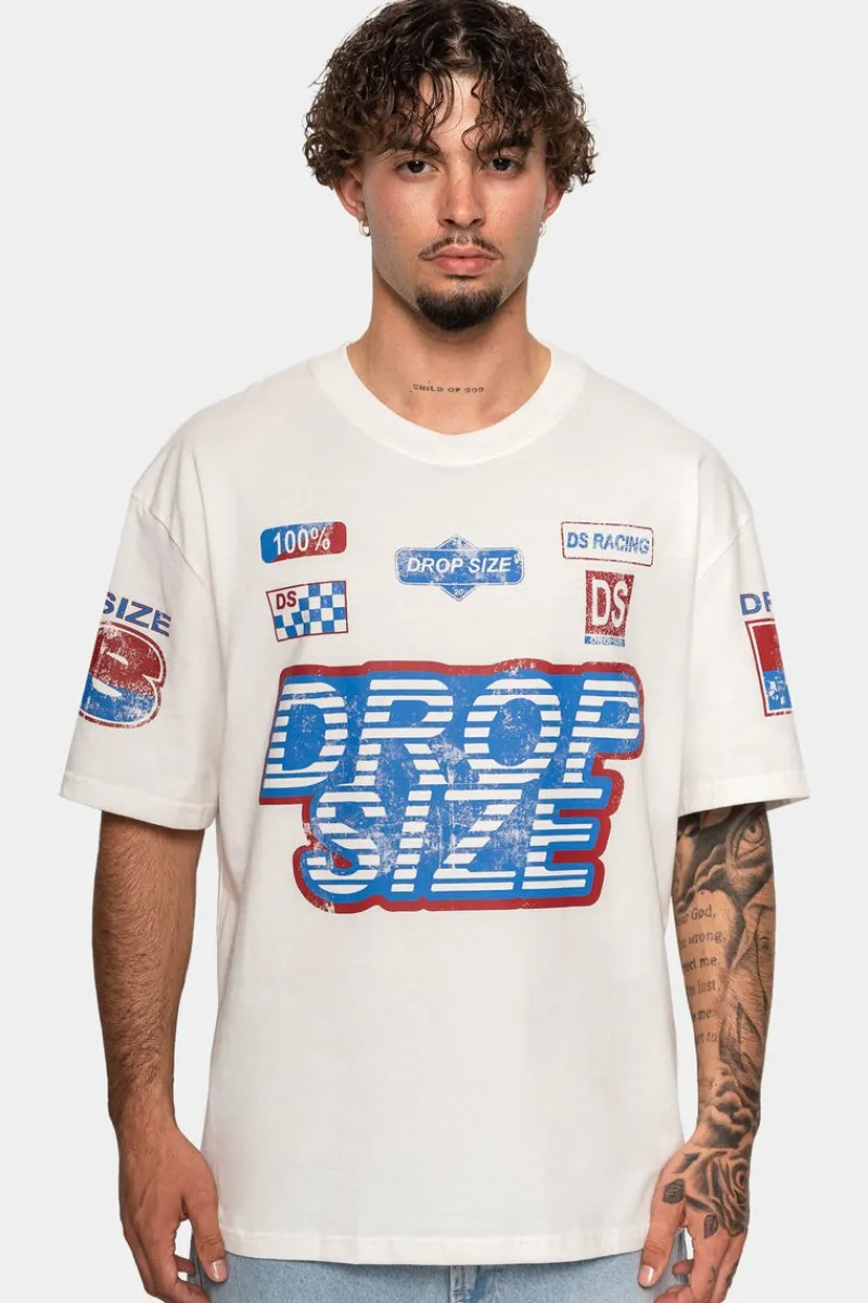 T-Shirt<Dropsize Heavy Racing T-Shirt Cream