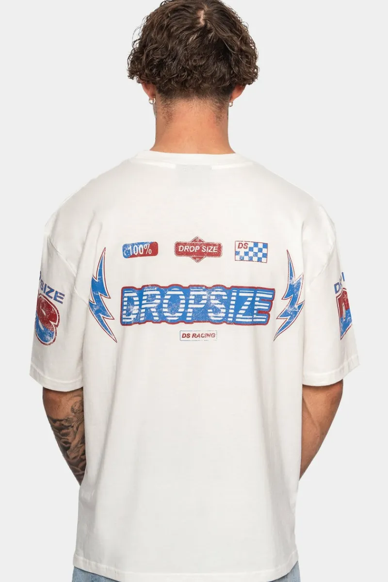 T-Shirt<Dropsize Heavy Racing T-Shirt Cream