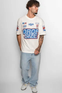 T-Shirt<Dropsize Heavy Racing T-Shirt Cream