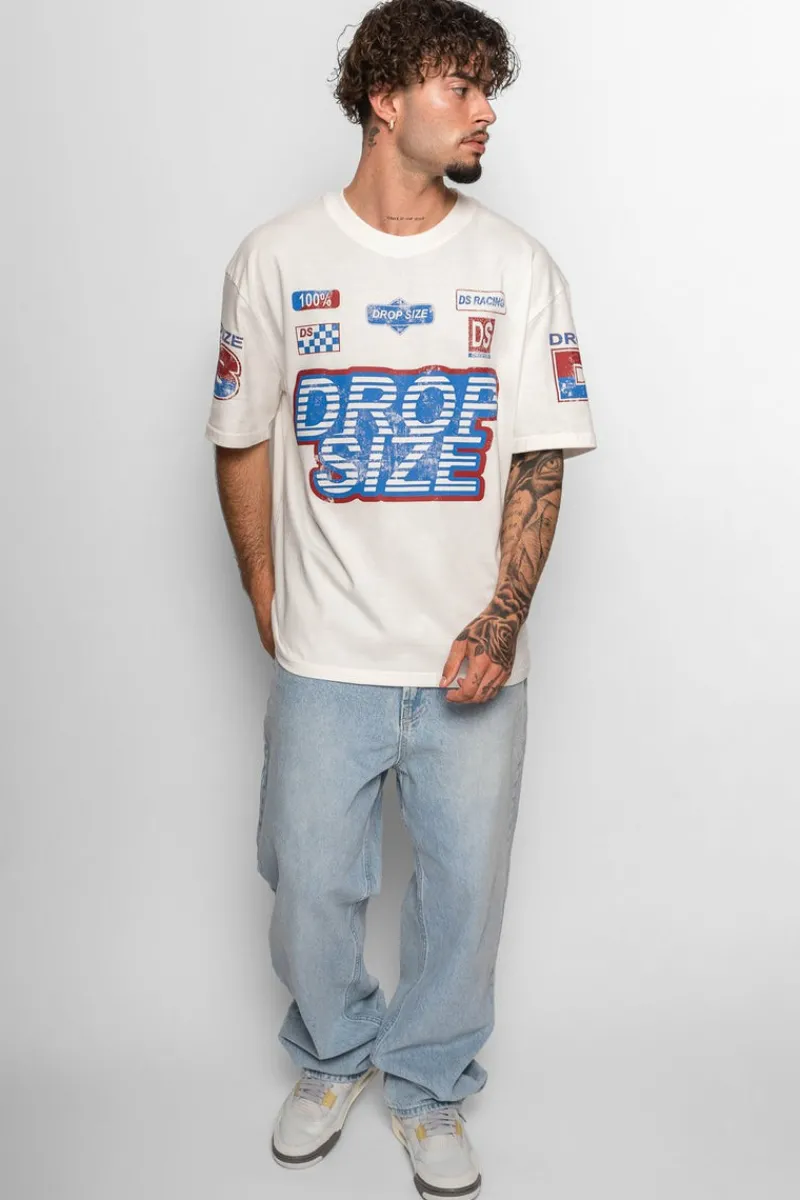 T-Shirt<Dropsize Heavy Racing T-Shirt Cream