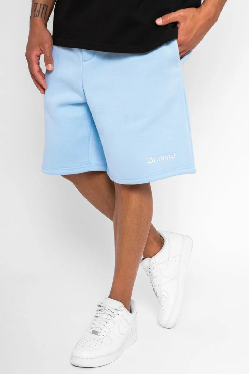Shorts<Dropsize Heavy Sweat Embo Short Baby Blue