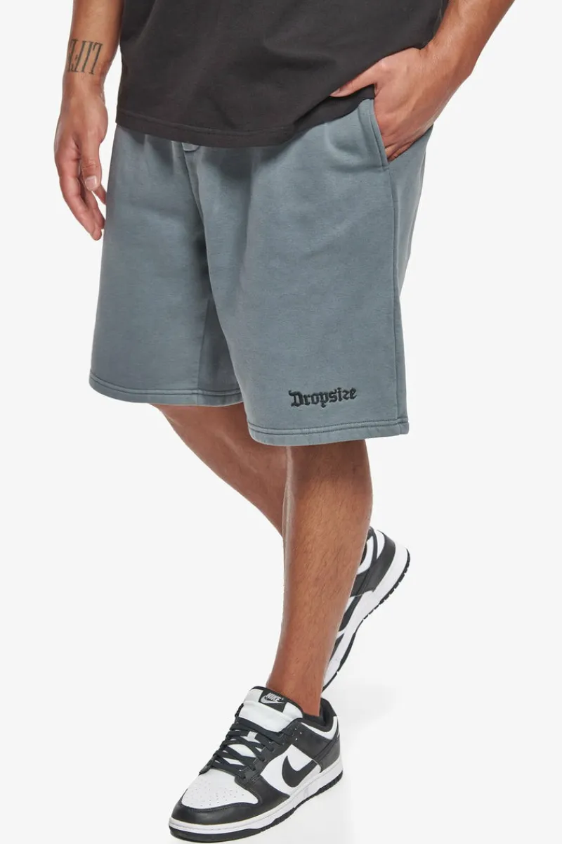 Shorts<Dropsize Heavy Sweat Embo Short Washed Grey