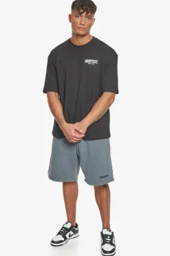 Shorts<Dropsize Heavy Sweat Embo Short Washed Grey
