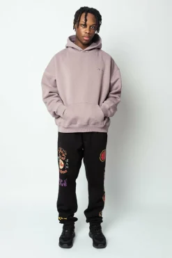Jogging<Dropsize Heavy Sweat Trust No One Pants Black