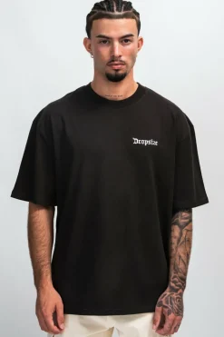 T-Shirt<Dropsize Heavy Wings Monument T-Shirt Washed Black
