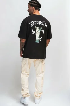 T-Shirt<Dropsize Heavy Wings Monument T-Shirt Washed Black