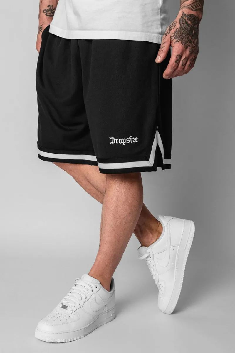 Shorts<Dropsize Logo Mesh Short Black/White