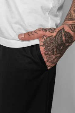 Shorts<Dropsize Logo Mesh Short Black/White