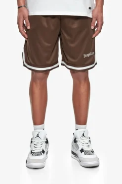 Shorts<Dropsize Logo Mesh Short Chocolate Brown