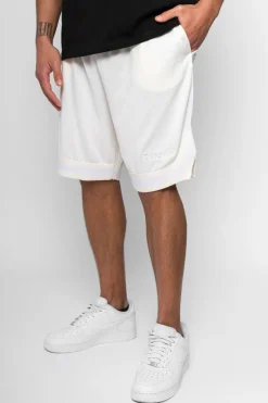 Shorts<Dropsize Logo Mesh Short Cream