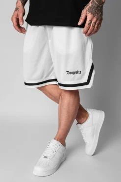 Shorts<Dropsize Logo Mesh Short White/Black