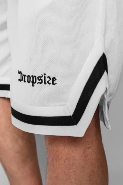 Shorts<Dropsize Logo Mesh Short White/Black