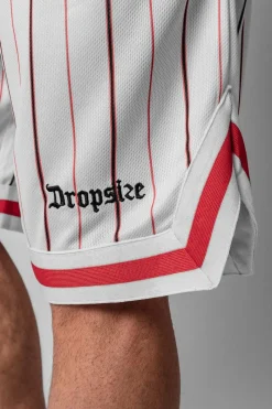 Shorts<Dropsize Logo Stripe Mesh Short White