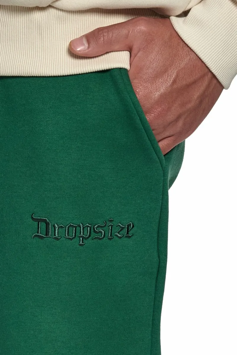 Jogging<Dropsize Logo Sweat Pant Washed Green