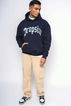 Cargos<Dropsize Loose Fit Cargo Jeans Cream White
