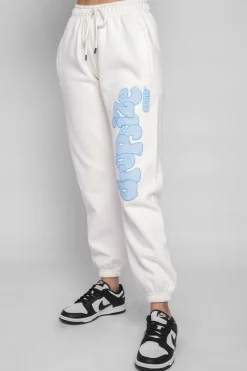 Frauen<Dropsize Puffer Print Jogger Baby Blue Cream White