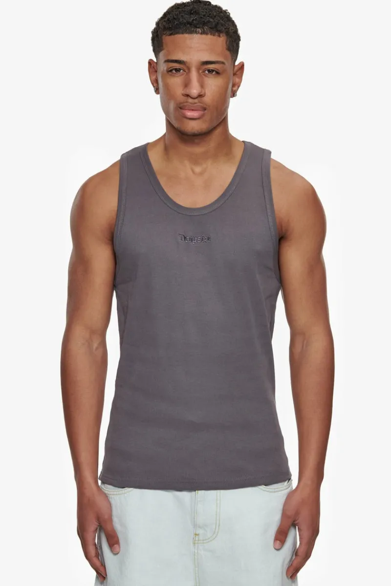 T-Shirt<Dropsize Rib Tank Top Grey