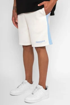 Shorts<Dropsize Side Stripe Shorts Cream / Light Blue