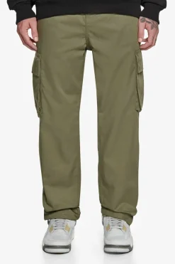 Cargos<Dropsize Single Cargo Pocket Workwear Pants Olive