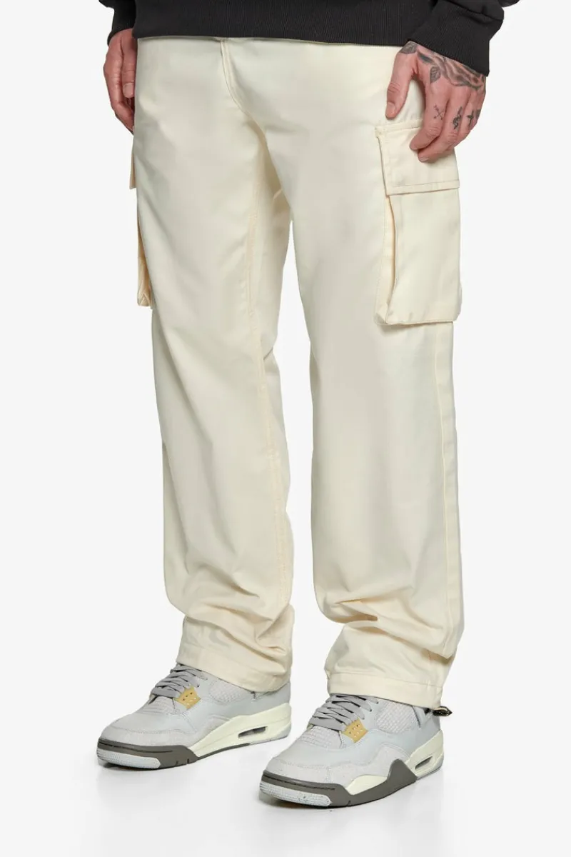 Cargos<Dropsize Single Cargo Pocket Workwear Pants Cream
