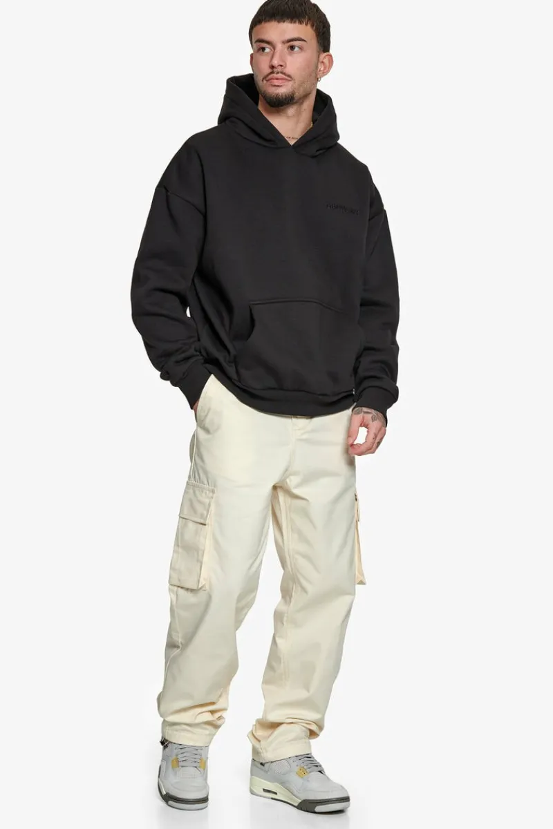 Cargos<Dropsize Single Cargo Pocket Workwear Pants Cream