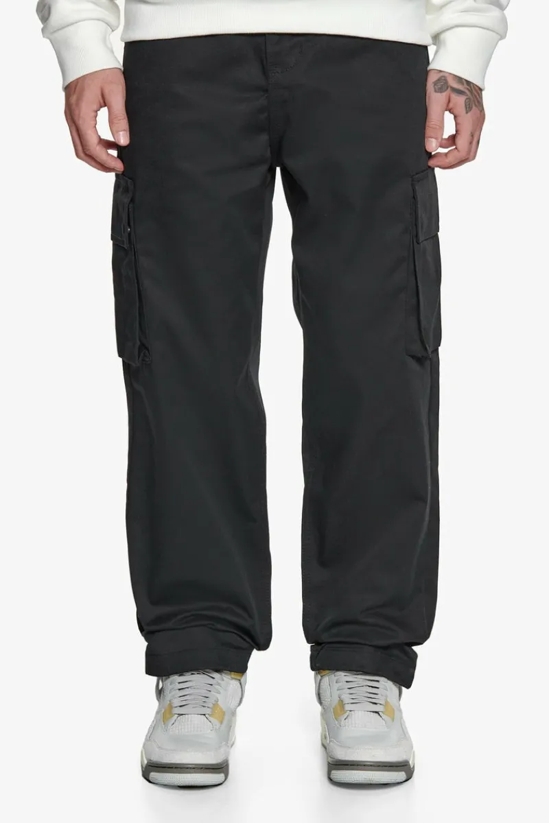 Cargos<Dropsize Single Cargo Pocket Work Wear Pants Black
