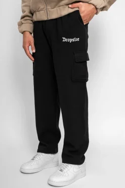 Jogging<Dropsize Straight Leg Cargo Sweat Pants Black
