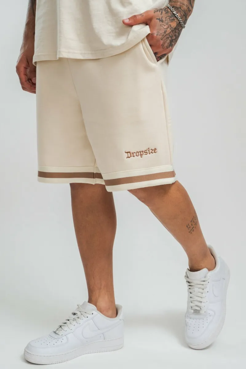Shorts<Dropsize Stripe Short V2 Coconut/ Brown