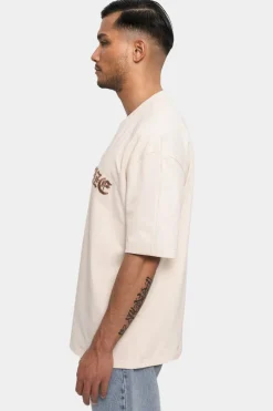 T-Shirt<Dropsize Super Heavy Front Embo Tshirt Coconut Milk