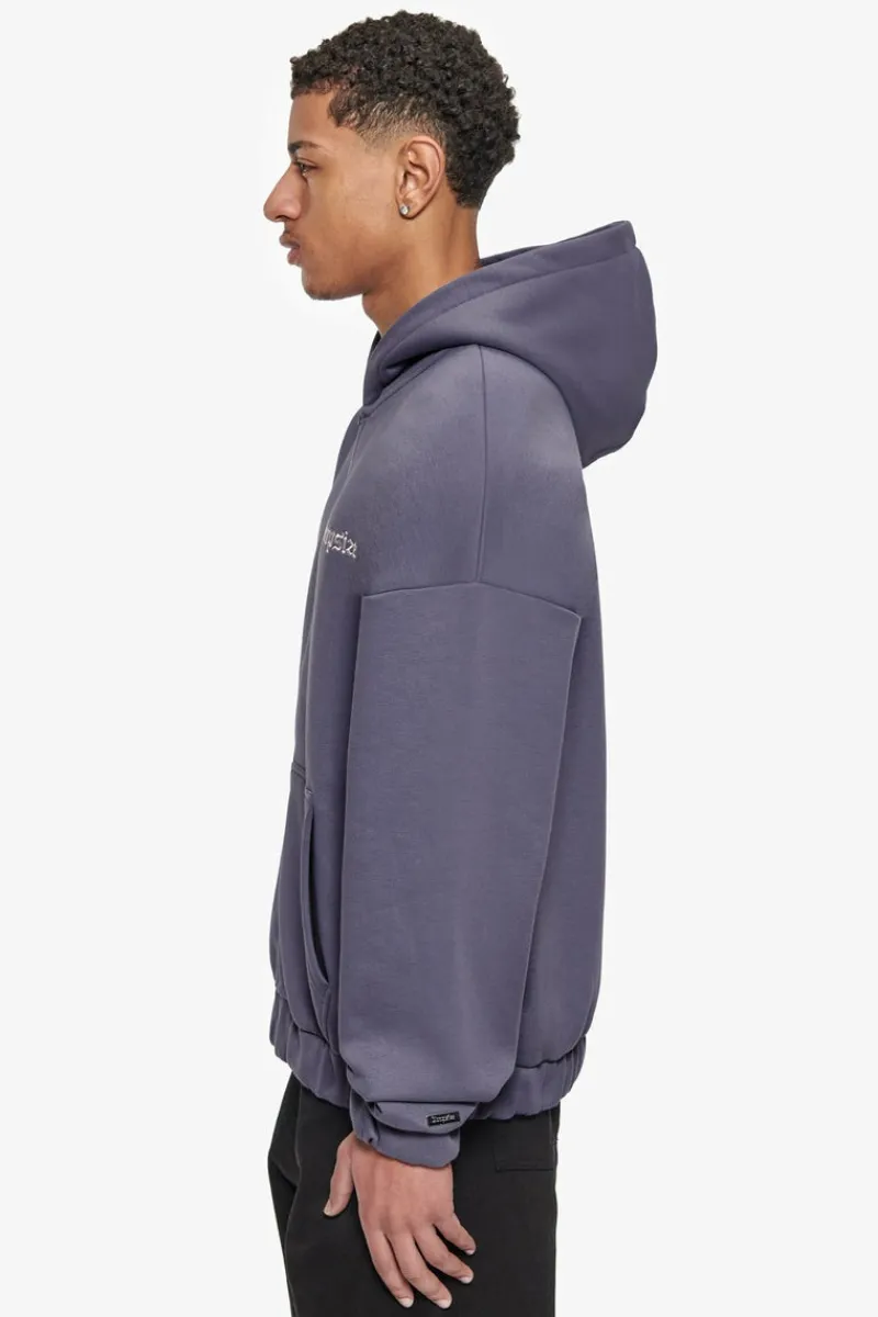 Zipper<Dropsize Super Heavy Overisze Blank Zip Hoodie Granite