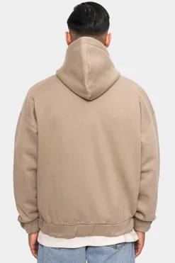 Zipper<Dropsize Super Heavy Oversize Blank Zip Hoodie Weathered Teak